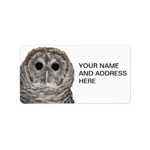 Étiquette Hibou barré