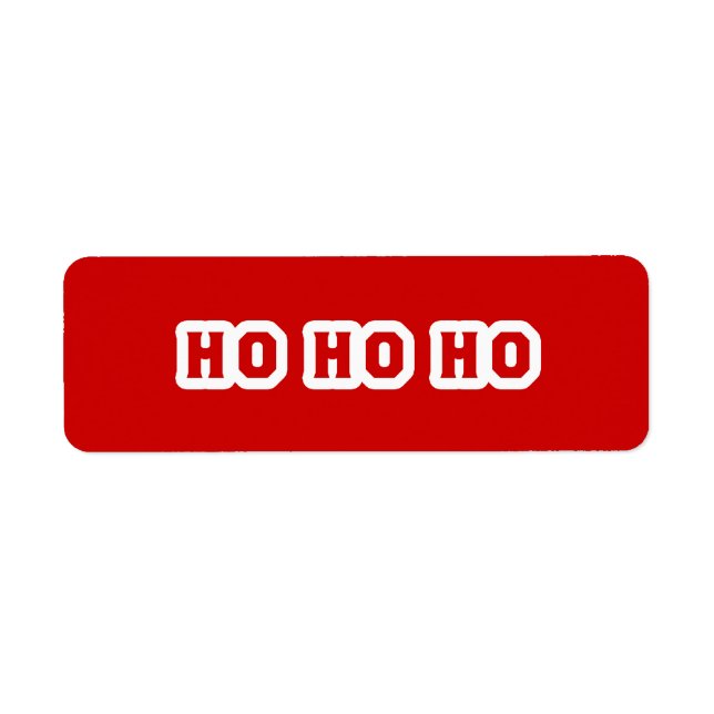 ÉTIQUETTE HO HO (Devant)