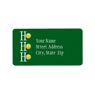 Étiquette HO-HO-HO - personalized address label