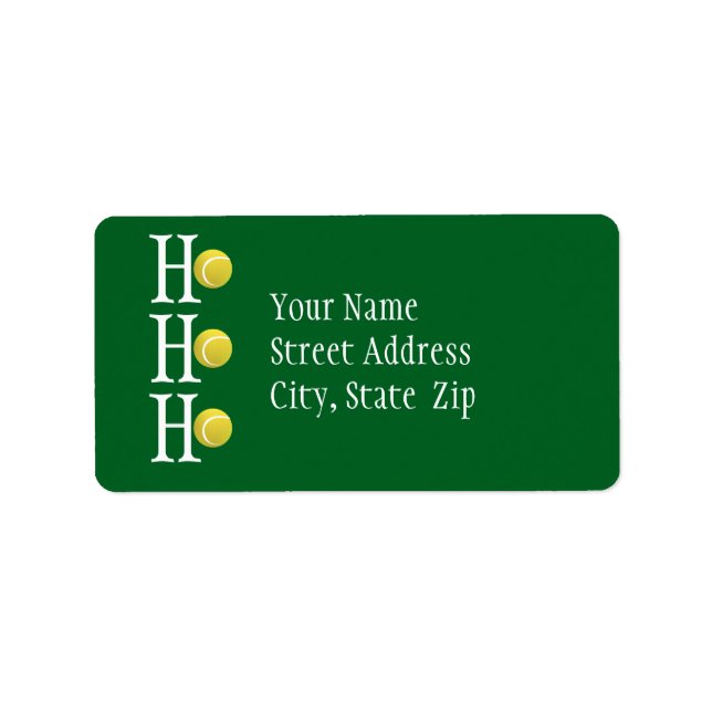 Étiquette HO-HO-HO - personalized address label (Devant)