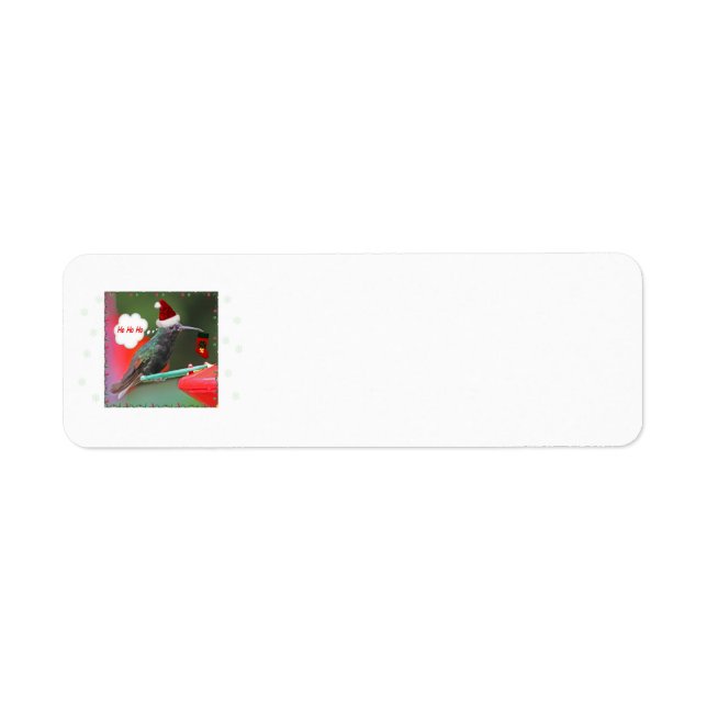 Étiquette Ho Ho Hummingbird (Devant)