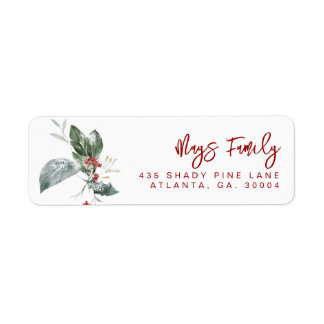 Étiquette Holiday Address Labels