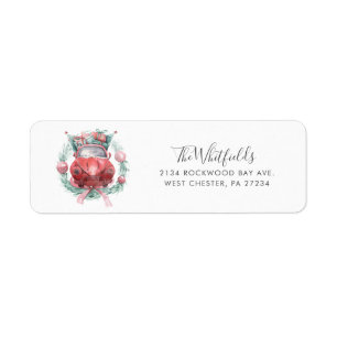 Étiquette Holiday Family Christmas Return Adresse