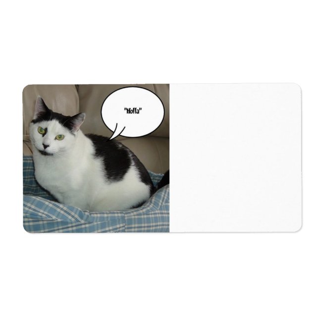 Étiquette Holla /Levez le toit ! (Devant)