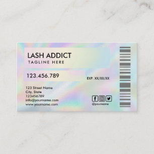 étiquette holographe holographe tendance flashes f