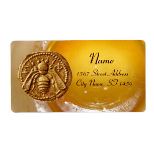 ÉTIQUETTE HONEY BEE, APIARISTE DE L'APTITUDE DE L'OEUVRE