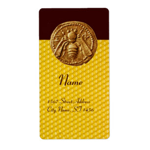 ÉTIQUETTE HONEY BEE, BEEKEEPER APIARIST