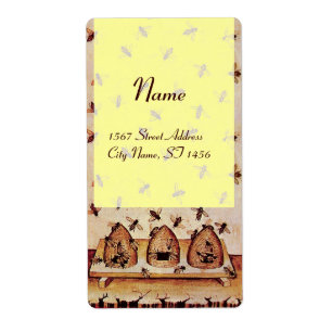 ÉTIQUETTE HONEY BEE, BEEKEEPER APIARIST