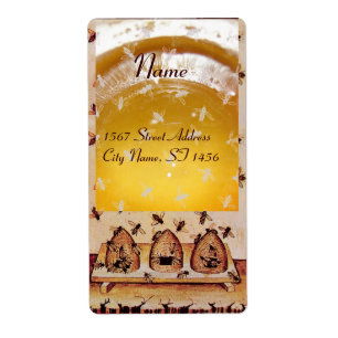 Étiquette HONEY BEE, BEEKEEPER /apiary, fournitures d'apicul