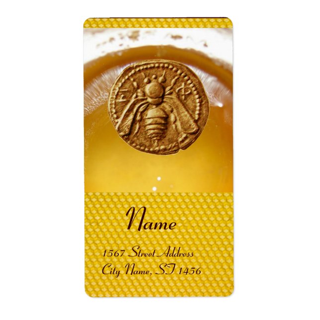 ÉTIQUETTE HONEY BEE, L'APIARISTE DE L'APIARISTE DE L'APPAREI (Devant)