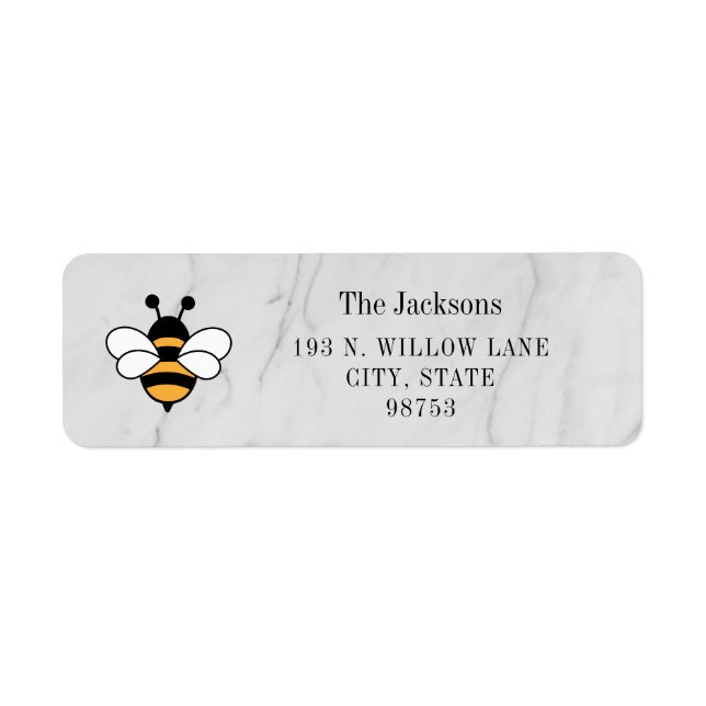 Étiquette Honey Business Return Address Label (Devant)