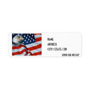 ÉTIQUETTE "HONOR OUR MILITARY" ADDRESS LABEL