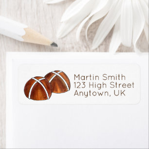 Étiquette Hot Cross Buns British Food Baking Pâtisserie