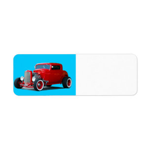 Étiquette hot rod classique