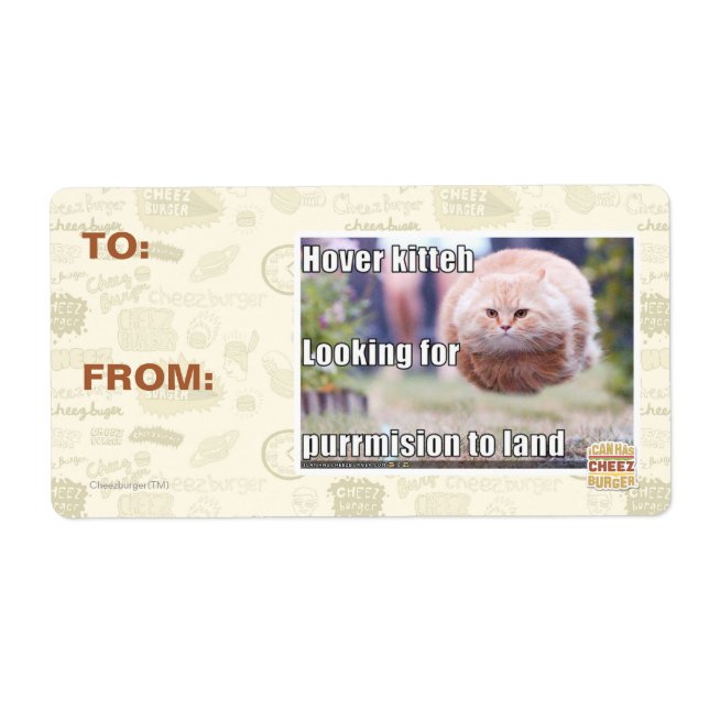Étiquette Hover kitteh (Devant)