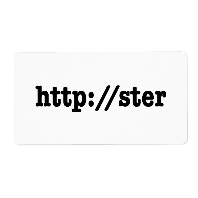 Étiquette http://ster / code html (Devant)