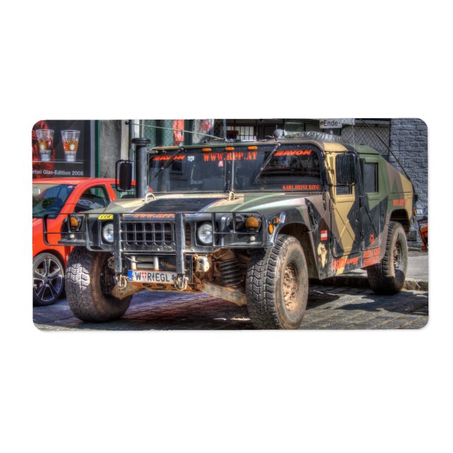 Étiquette Hummer H1 (Devant)