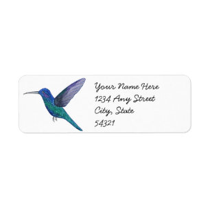 Étiquette Hummingbird Return Address