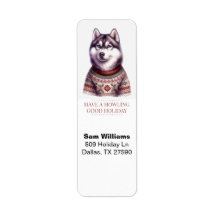 Husky de Noël Personnalisé