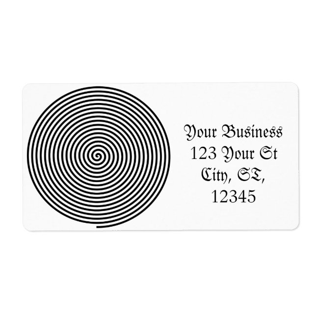 Étiquette Hypnose ronde Spirale Thunder_Cove (Devant)