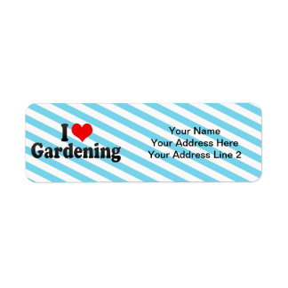 Étiquette I Love Gardening