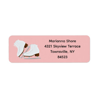 Étiquette Ice Skates Return Address Label