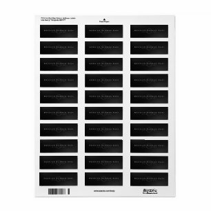 Étiquette ID magasin d'adresses de retour