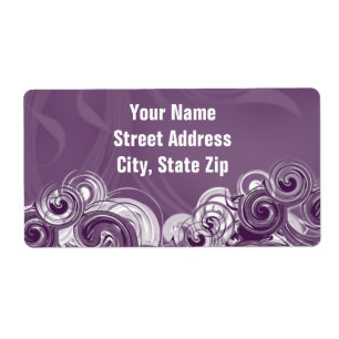 Étiquette Identification du carnet d'oeuvres d'art en violet
