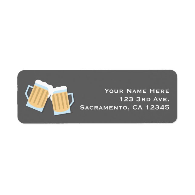 Étiquette Il y a un bébé brassant bières Mugs Gris Douche (Devant)