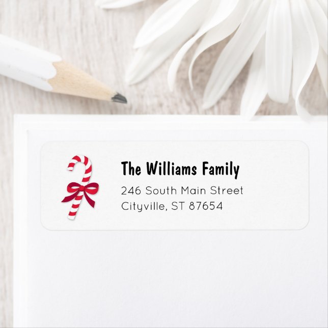 Étiquette Illustration classique du ruban sucre de canne (En situation)