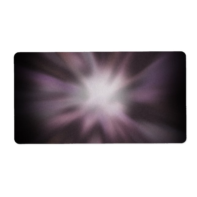 Étiquette Illustration cosmique d'éclat (Devant)