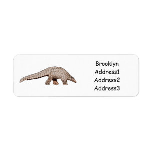 Étiquette Illustration de Pangolin
