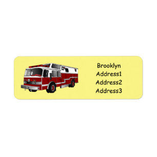 Étiquette Illustration du moteur à incendie