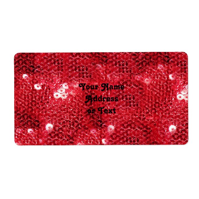 Étiquette Image Motif de la séquence rouge Faux (Devant)