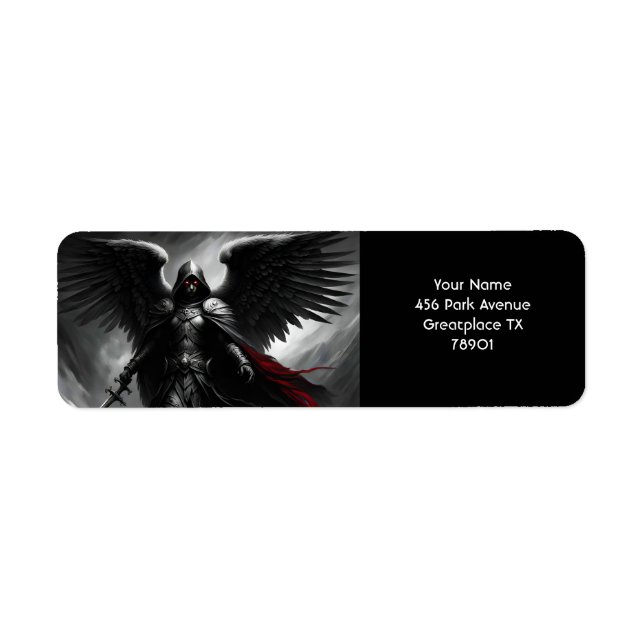 Étiquette Imaginaire mignon Vivid Dark Scary Angel (Devant)