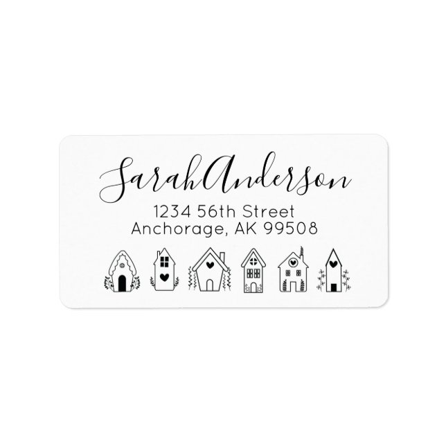 Étiquette Immobilier Maisons Retour (Devant)