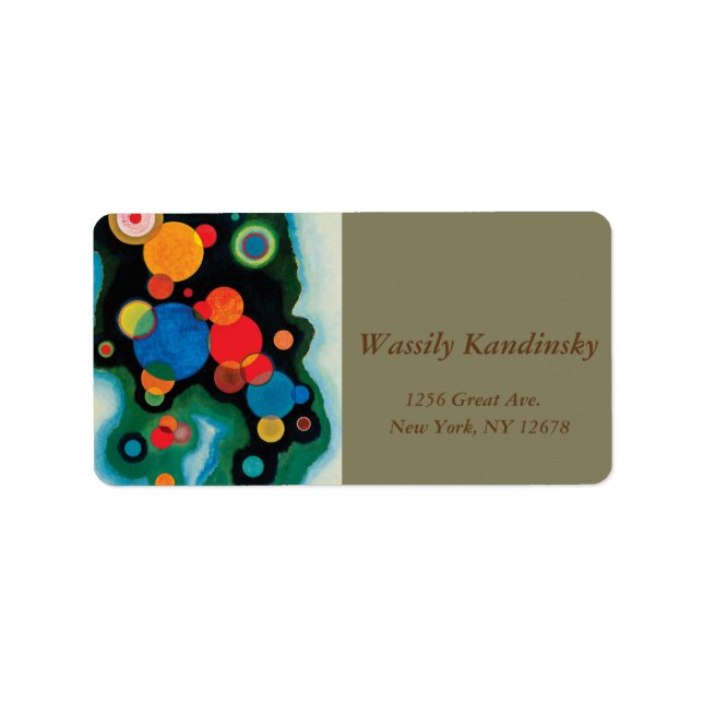 Étiquette Impulsion profonde par Wassily Kandinsky (Devant)
