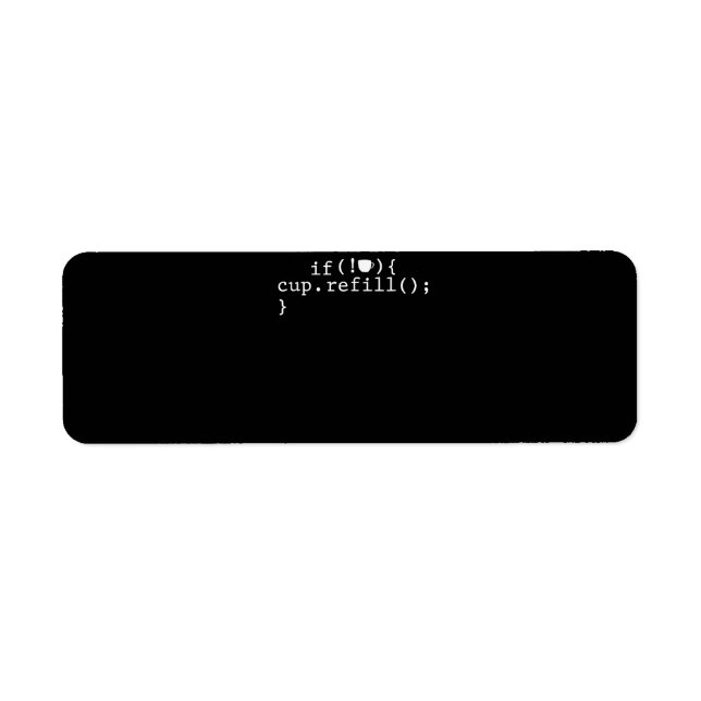 Étiquette Ingénieur logiciel de codage intelligent de rempli (Devant)