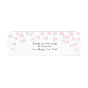 Étiquette Invitation de mariage champêtre avec vigne rustiqu