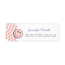 InvitationCool One Girl's First Birthday À damiers