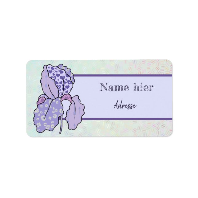 Étiquette Iris (Devant)