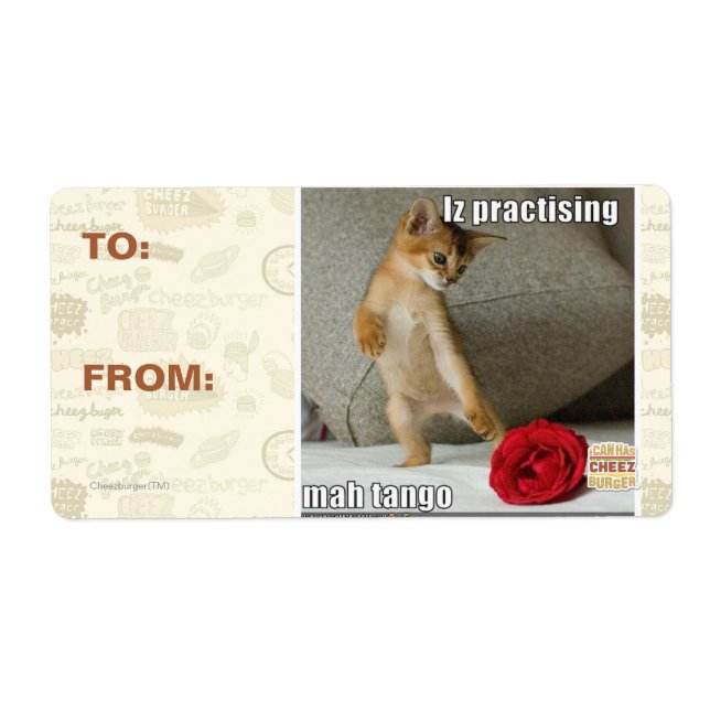 Étiquette Iz pratique mah tango (Devant)