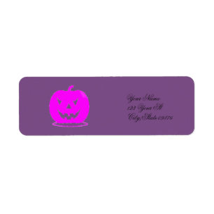 Étiquette Jack rose olantern Halloween Thunder_Cove