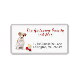 Étiquette Jack Russell Terrier Toys Accueil Adresse de retou