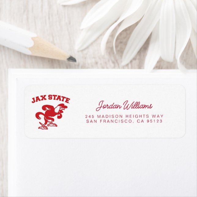 Étiquette Jacksonville State University JAX State Gamecocks (En situation)