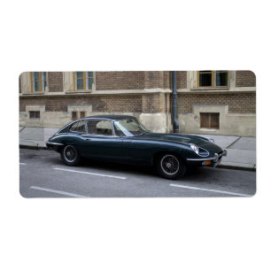 Étiquette Jaguar E-Type Hardtop