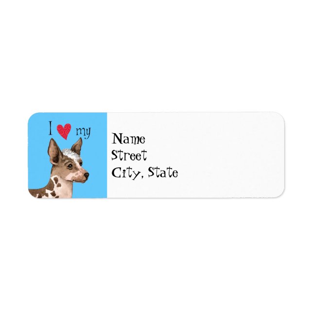 Étiquette J'aime mon orchidée inca péruvienne (Devant)