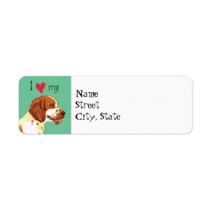 Étiquette J'aime mon springer spaniel de Gallois