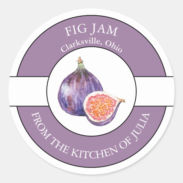 Étiquette Jam Fig (Devant)