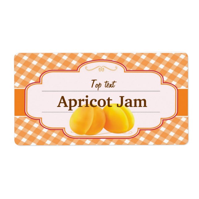 Étiquette Jam Jelly de style classique Jam traditionnel Apri (Devant)